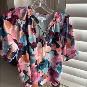 Floral Multicolor Blouse by THML - Size S